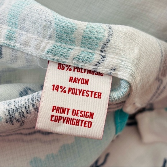 Kahala Aloha Hawaiian Button Front Printed Shirt Volcano Boat Men’s Large - Picture 6 of 7